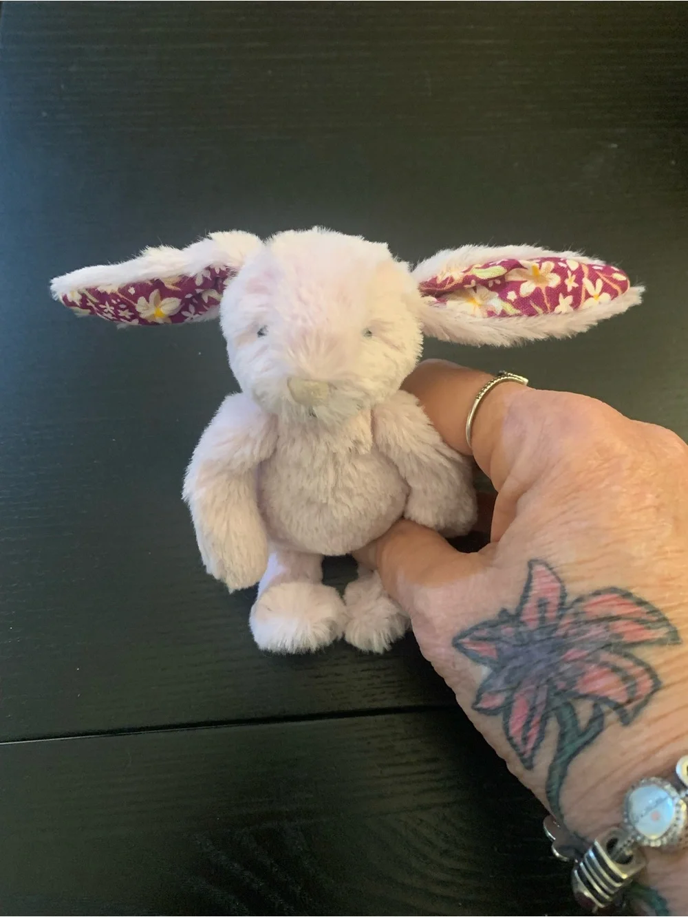 JellyCat ThistlePop Blossom Bunny Bag Charm